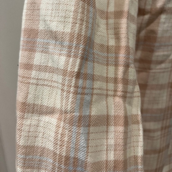 Pact NWT Women's Plaid Flannel Button Down (SM) - Picture 5 of 7